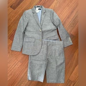 Crewcuts Linen Cotton Suit Jacket & Shorts Size 10